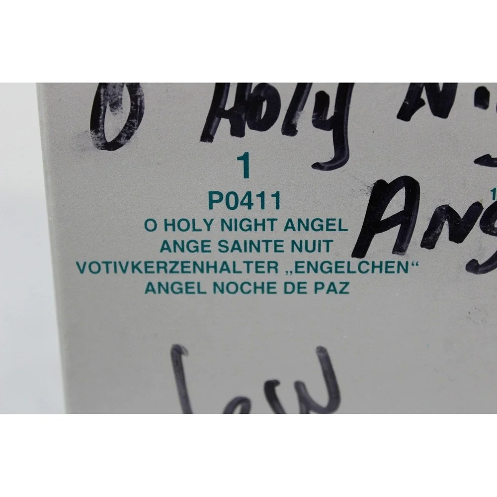 Partylite Votive Holder Cream O Holy Night Angel P411 Bisque Porcelain Christmas